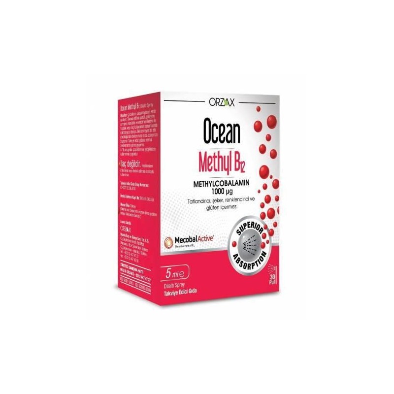 Ocean Methyl B12 1000 Mcg Sprey 5 Ml