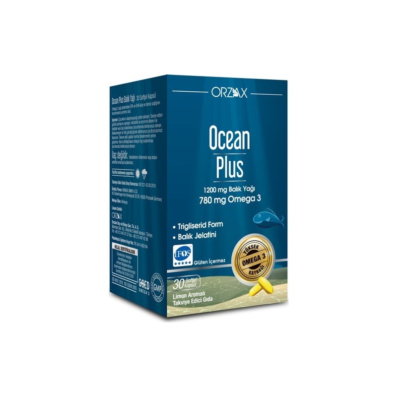 Ocean Plus 1200 mg 30 Kapsül Balık Yağı