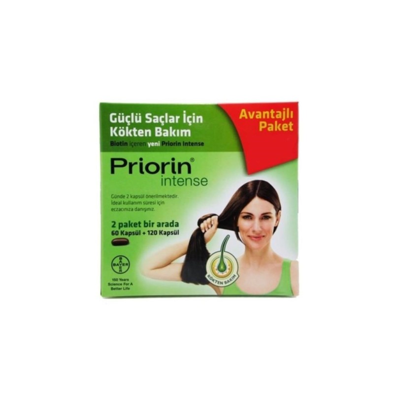 Priorin Intense 60 + 120 Saç Dökülmesini Önleyici Kapsül Priorin Intense 60 + 120 Saç Dökülmesini Önleyici Kapsül