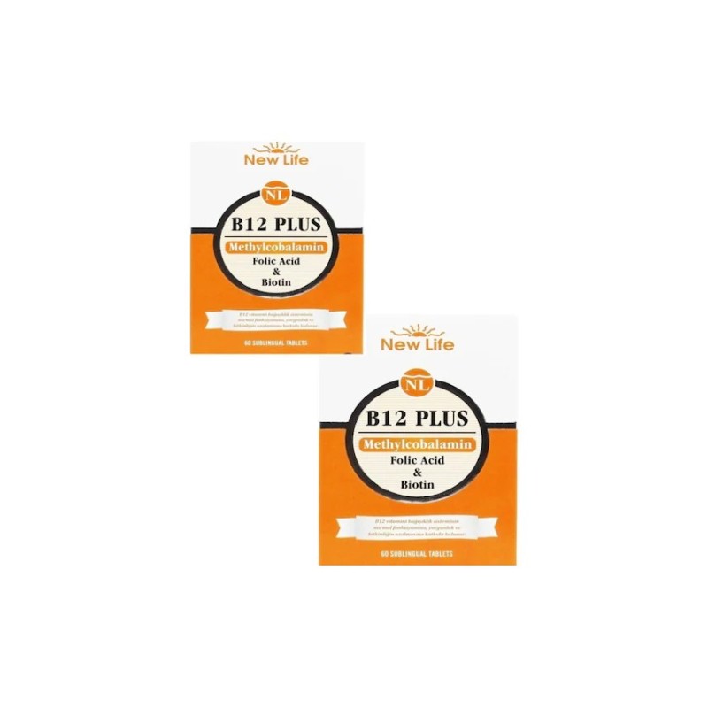 New Life B12 Plus 60 Dil Altı Tablet 2'li Paket