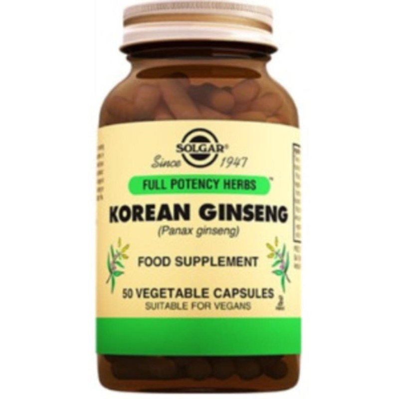 Solgar Korean Ginseng 50 Kapsül Solgar Korean Ginseng 50 Kapsül