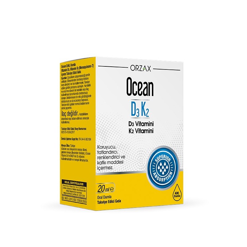 Ocean D3K2 20 ml Damla Ocean D3K2 20 ml Damla
