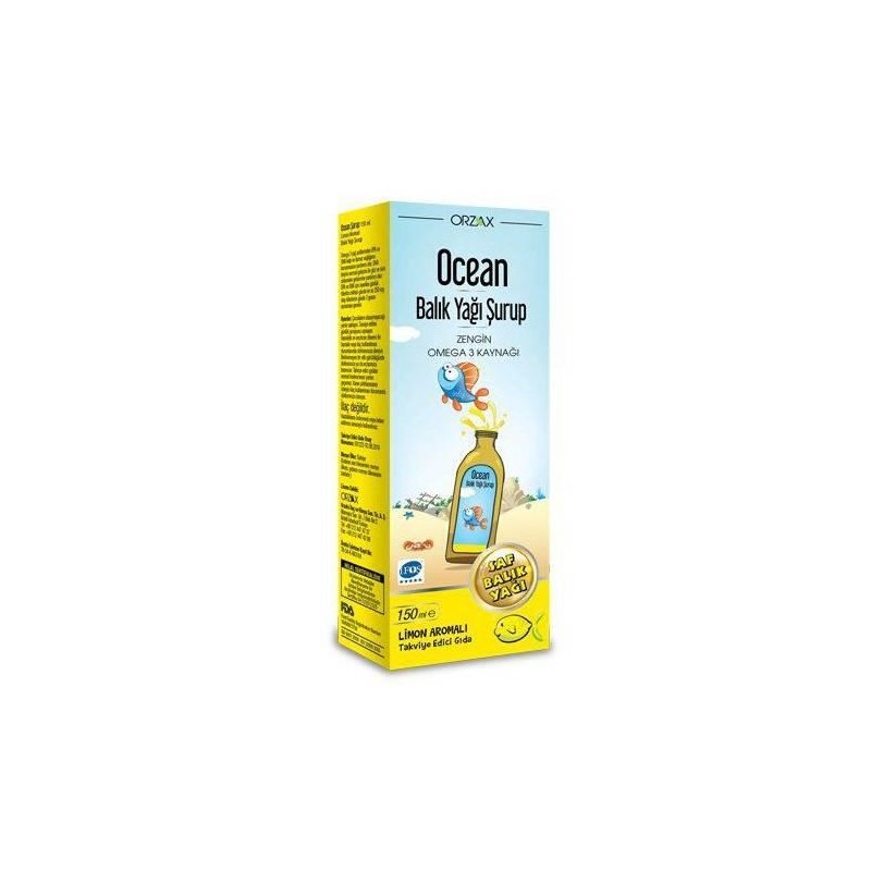 Ocean Omega 3 Limon Aromalı 150 ml Şurup Ocean Omega 3 Limon Aromalı 150 ml Şurup
