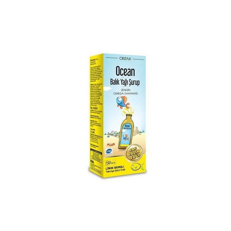 Ocean Omega 3 Limon Aromalı 150 ml Şurup Ocean Omega 3 Limon Aromalı 150 ml Şurup