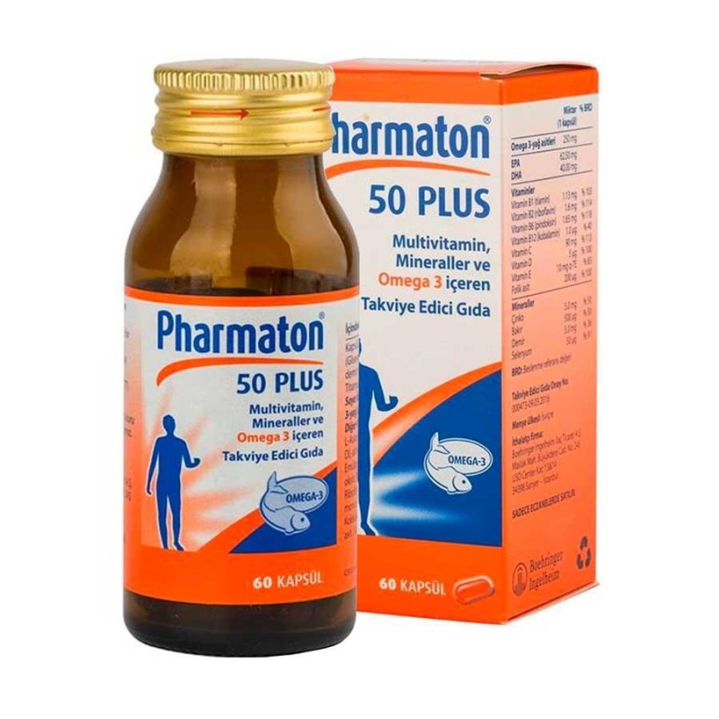 Pharmaton 50 Plus 60 Kapsül