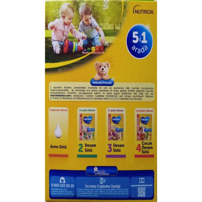 Bebelac 4 Çocuk Devam Sütü 800 gr