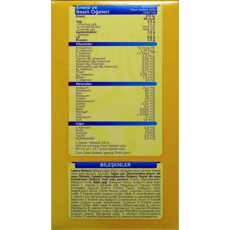 Bebelac 1 Çocuk Devam Sütü 800 gr Bebelac 1 Çocuk Devam Sütü 800 gr