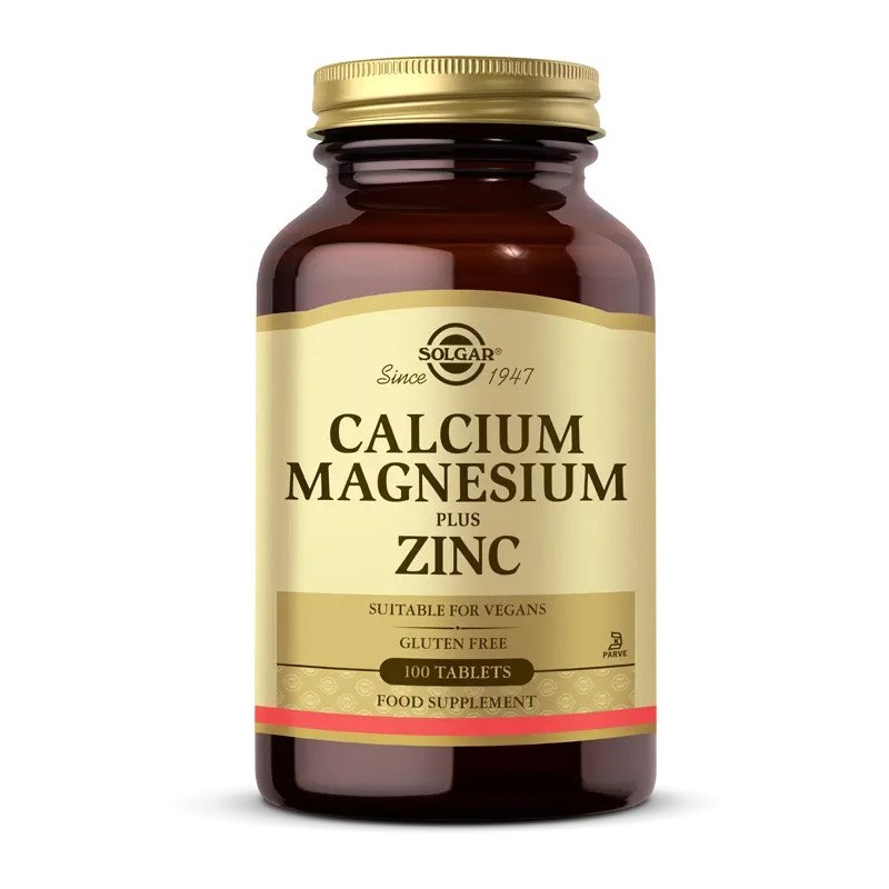 Solgar Calcium Magnesium Plus Zinc 100 Tablet