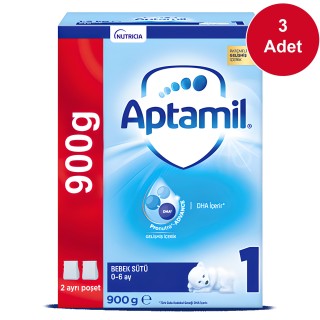 Aptamil 1 Bebek Sütü 900 gr 3 Adet Aptamil 1 Bebek Sütü 900 gr 3 Adet