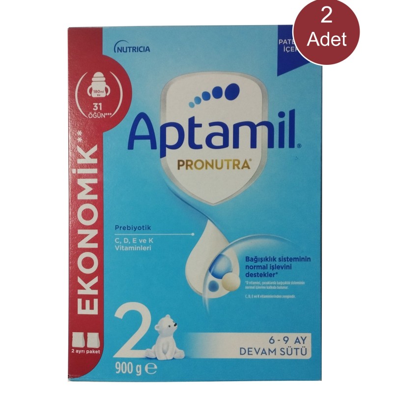 Aptamil 2 Devam Sütü 900 gr 2 Adet
