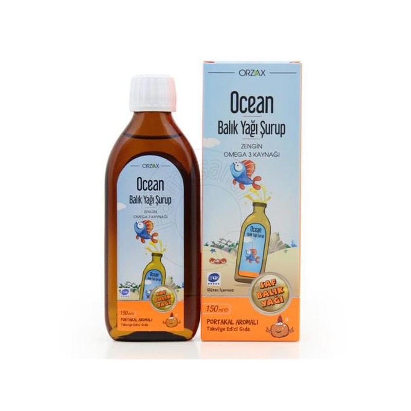 Ocean Omega 3 Portakal Aromalı 150 ml Şurup