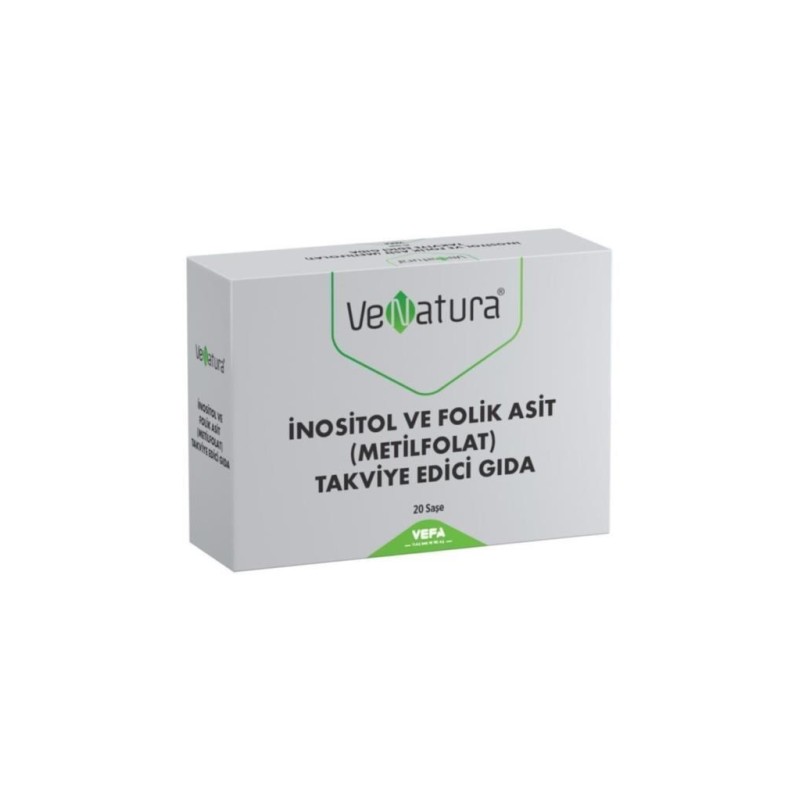 Venatura İnositol ve Folik Asit (Metilfolat) 20 Saşe