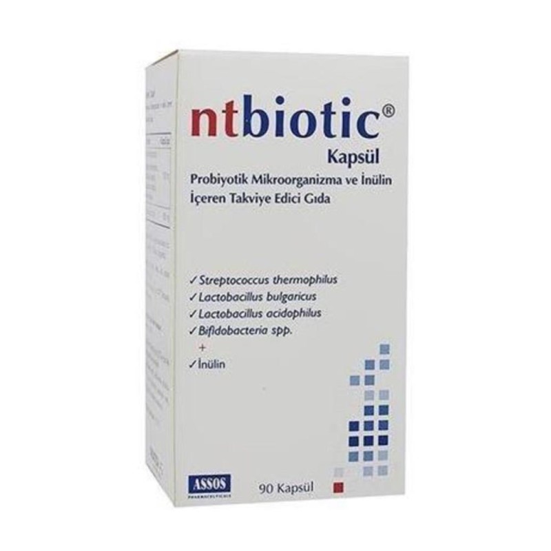 Assos Ntbiotic Probiyotik+Prebiyotik 90 Kapsül