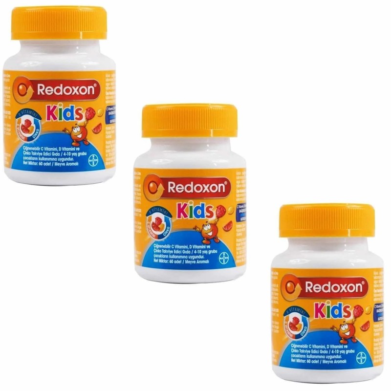Redoxon Kids Çiğnenebilir  60 Tablet 3 Adet