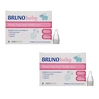 Bruno Baby Nazal Burun Aspiratörü 10'lu Yedek Uç 2'li