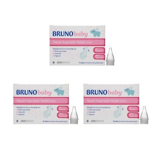 Bruno Baby Nazal Burun Aspiratörü 10'lu Yedek Uç 3 Adet