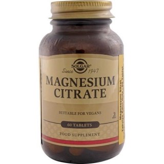 Solgar Magnesium Citrate 200 mg 60 Tablet Mineral