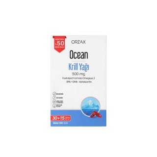 Ocean Krill Oil 500mg 30+15 Kapsül