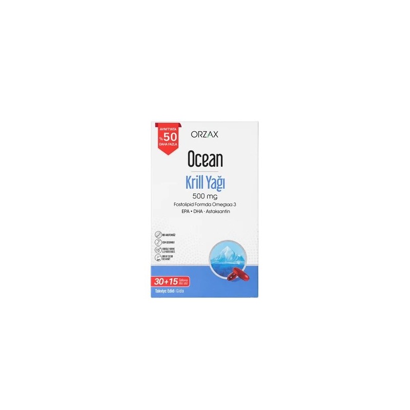 Ocean Krill Oil 500mg 30+15 Kapsül Ocean Krill Oil 500mg 30+15 Kapsül