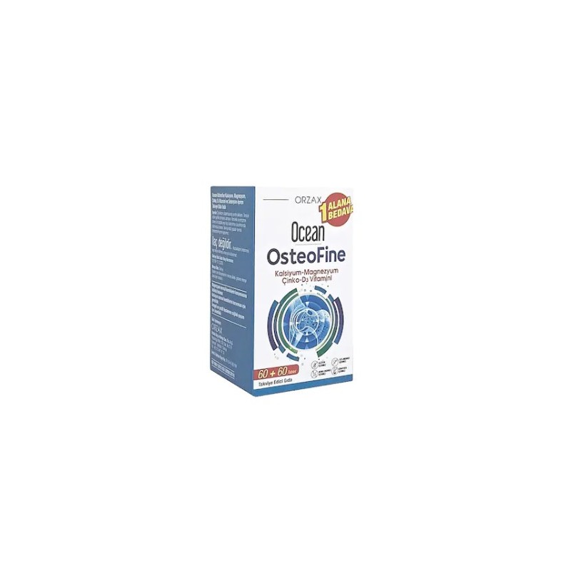 Ocean Osteofine 1 Alana 1 Bedava 60+60 Tablet Takviye Edici Gıda