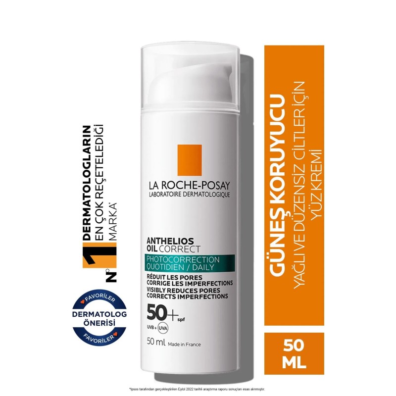 La Roche-Posay Anthelios Oil Correct 50 Faktör Güneş Kremi 50 ml
