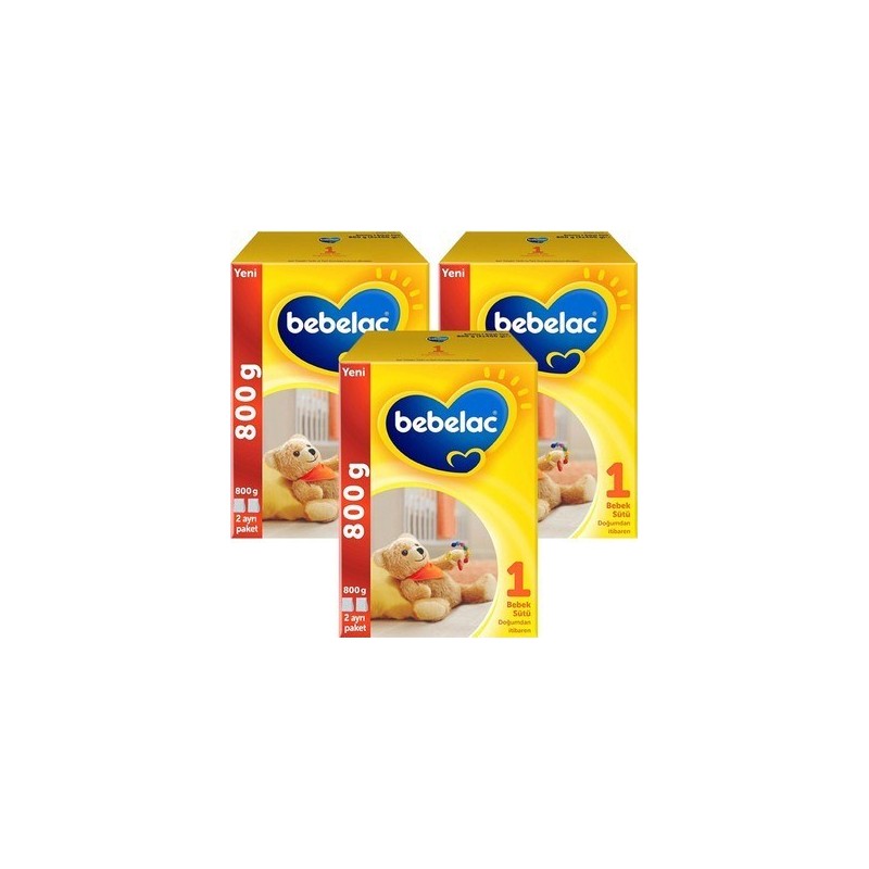 Bebelac 1 Bebek Sütü 800 gr 3 Adet