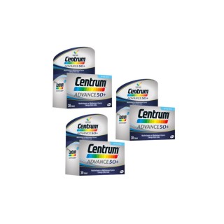 Centrum Advance 50+ Multivitamin 30 Tablet 3 lü Paket