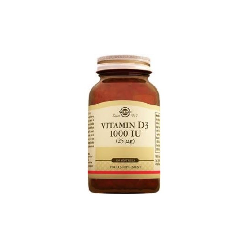 Solgar Vitamin D3 1000 IU 100 Kapsül