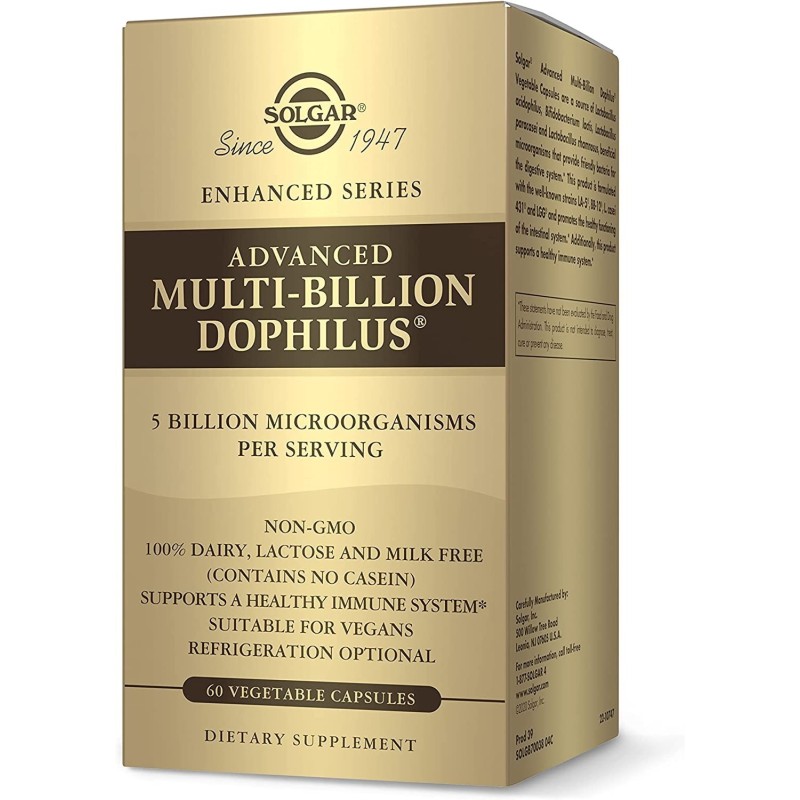 Solgar Advanced Multi-Billion Dophilus 60 Kapsül