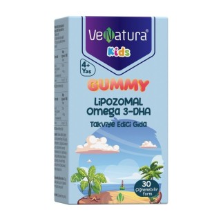VeNatura Kids Gummy Lipozomal Omega-3 DHA 30 Çiğnenebilir Form