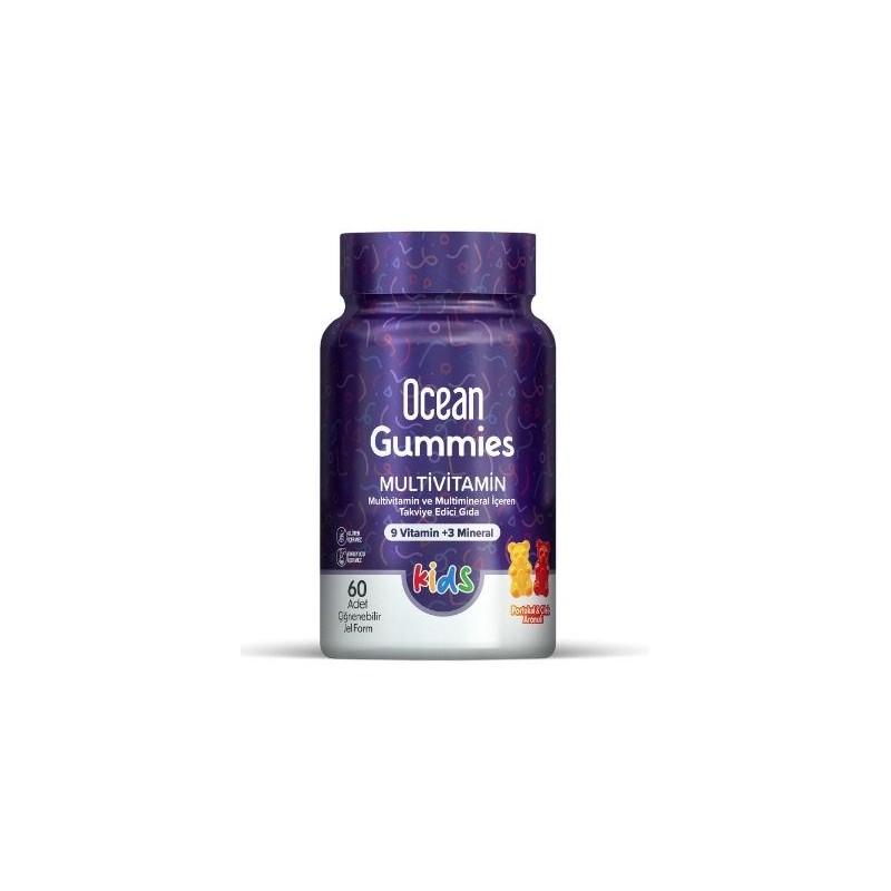 Ocean Gummies Kids Multivitamin Çiğnenebilir 60 Tablet