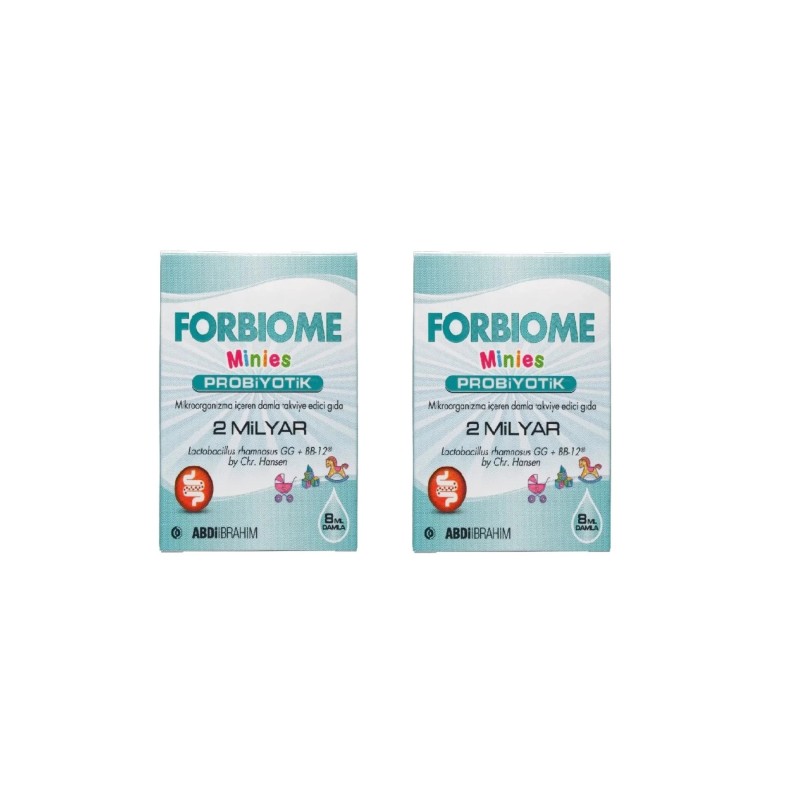 Forbiome Minies 2 Milyar Probiyotik Damla 8 Ml 2 Adet
