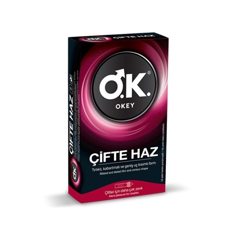 Okey Prezervatif Çifte Haz 10'lu