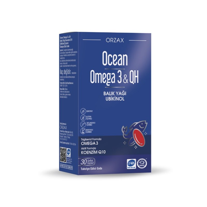 Ocean Omega 3 QH 30 Kapsül Balık Yağı