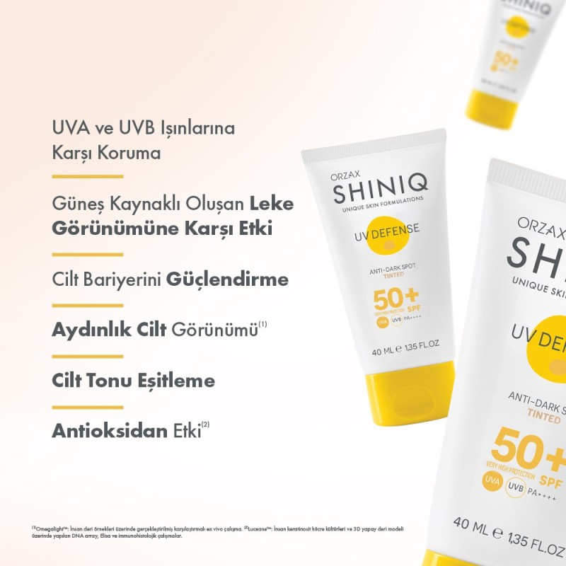 Orzax Shiniq UV Defense Anti Dark Spot Tinted Sun Cream SPF50+ 40 ml