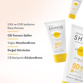 Orzax Shiniq UV Defense Melting Cream Tinted Sun Cream SPF50+ 40 ml