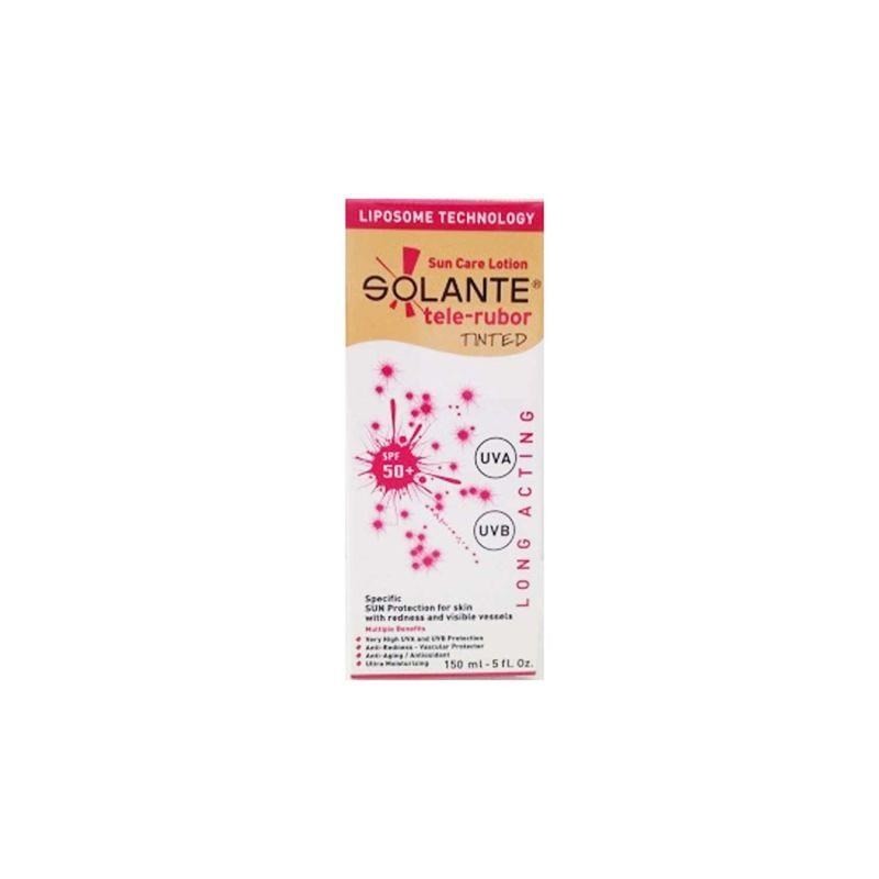 Solante Tele-Rubor Tinted Sun Care Lotion Spf 50+150ml Kızarıklık Önleyici Renkli Güneş Losyonu