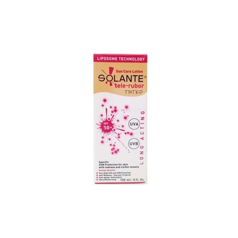 Solante Tele-Rubor Tinted Sun Care Lotion Spf 50+150ml Kızarıklık Önleyici Renkli Güneş Losyonu
