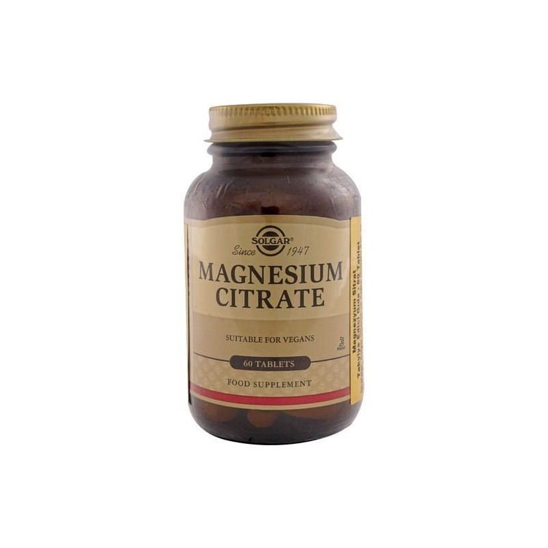 Solgar Magnesium Citrate 200 mg 60 Tablet Mineral