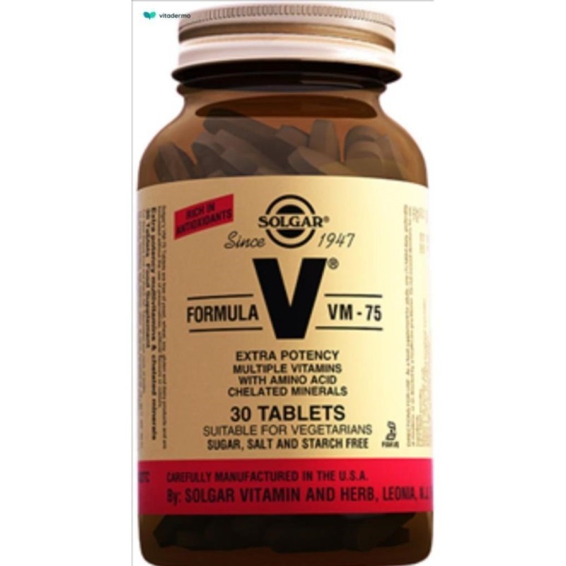 Solgar VM 75 30 Tablet Multivitamin