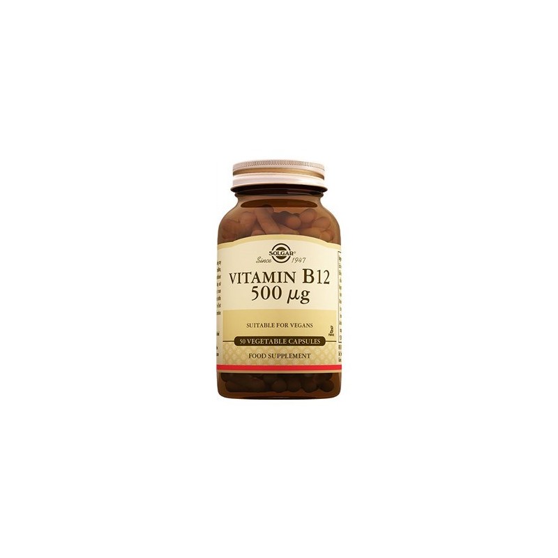 Solgar Vitamin B12 500 Mg 50 Kapsül