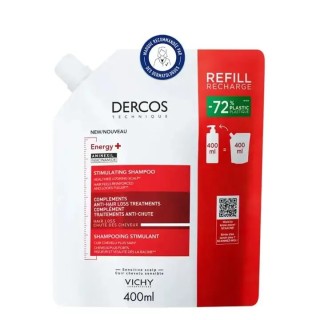 Vichy Dercos Energy+ Refill 400 ml Saç Dökülmesine Karşı Şampuan