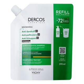 Vichy Dercos Anti-Dandruff  Kepek Şampuanı Kuru Saçlar için Refill 390 ml
