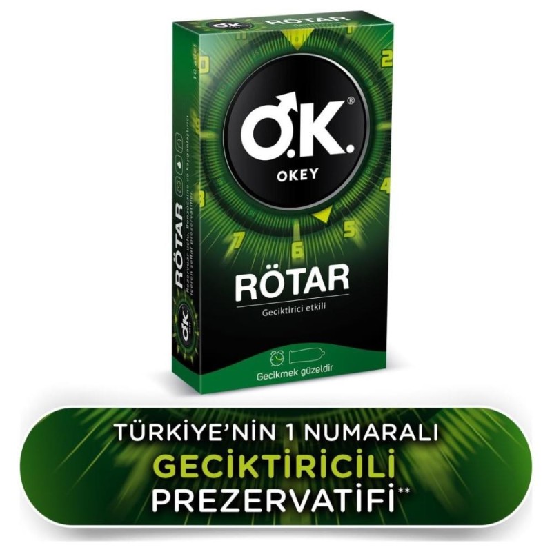Okey Rötar Prezervatif 10 adet