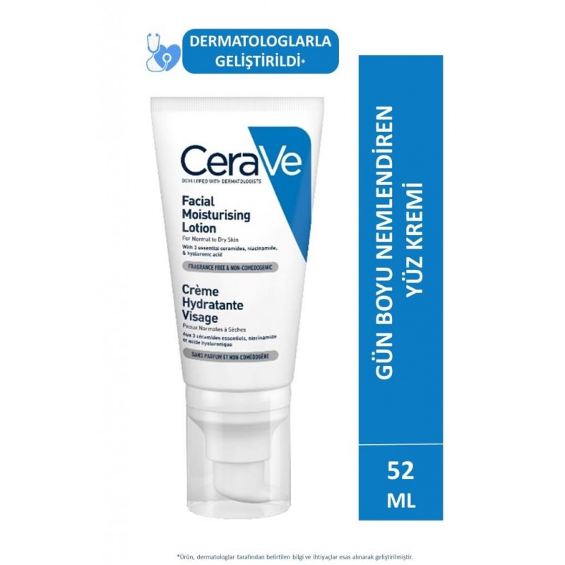 Cerave Facial Moisturising Lotion Normal ve Kuruya Dönük Ciltler İçin 52 ml Cerave Facial Moisturising Lotion Normal ve Kuruya Dönük Ciltler İçin 52 ml