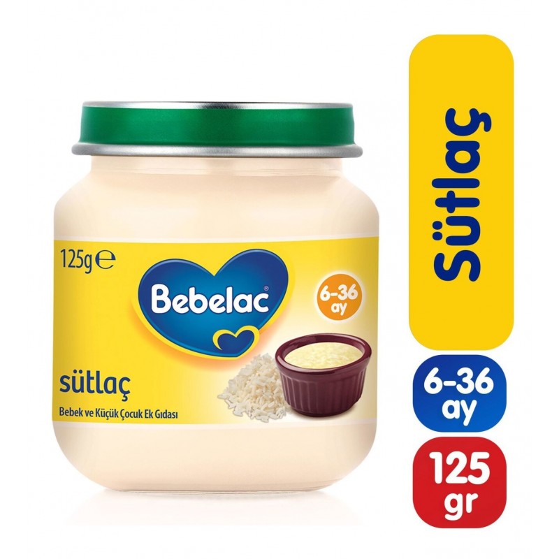 Bebelac Sütlaç 125 gr Kavanoz Maması