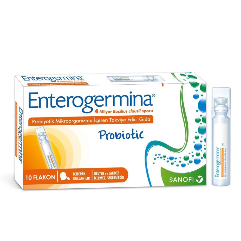 Enterogermina Yetişkinler İçin 5 ml x 10 Flakon