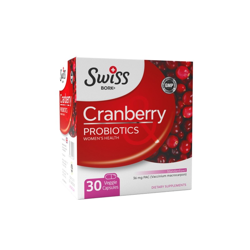 Swiss Bork Cranberry With Probitics 30 Veggie Kapsül