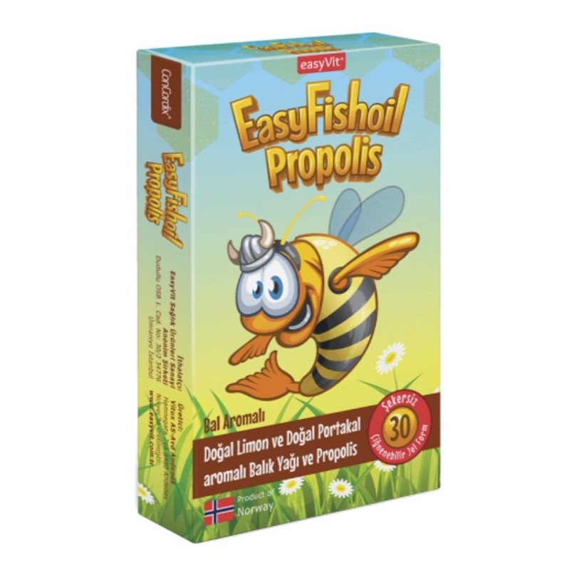 EasyFish Oil Propolis 30 Çiğnenebilir Jel