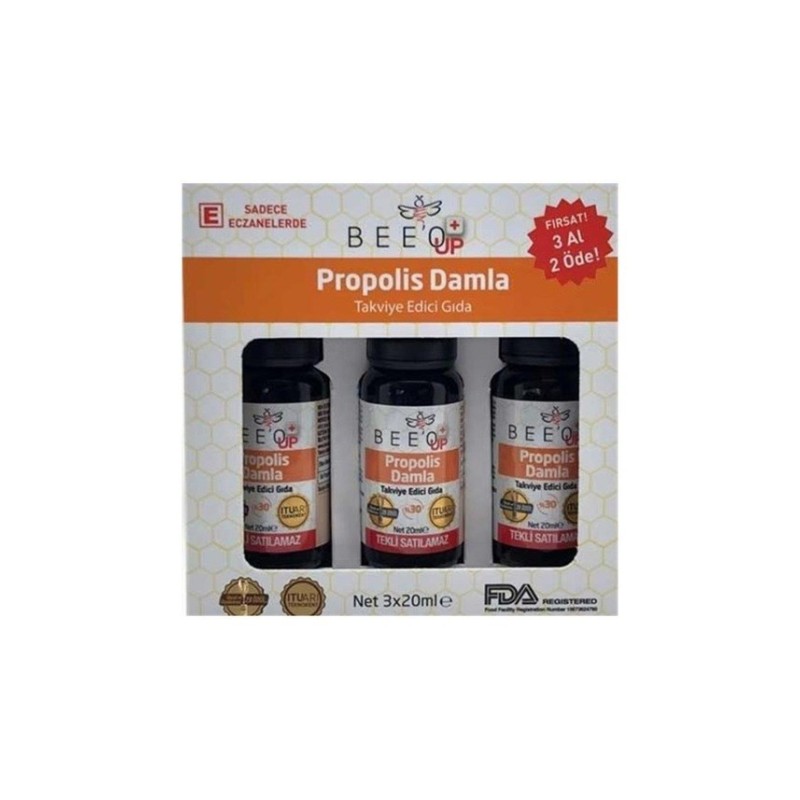 Bee o Up %30 Propolis Damla 20 Ml  - 3 Al 2 Öde